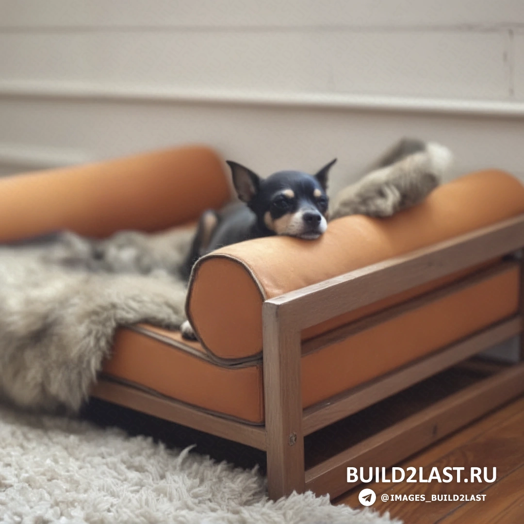 Дизайнерская мебель для домашних животных в черном, коричневом и бежевом цветах