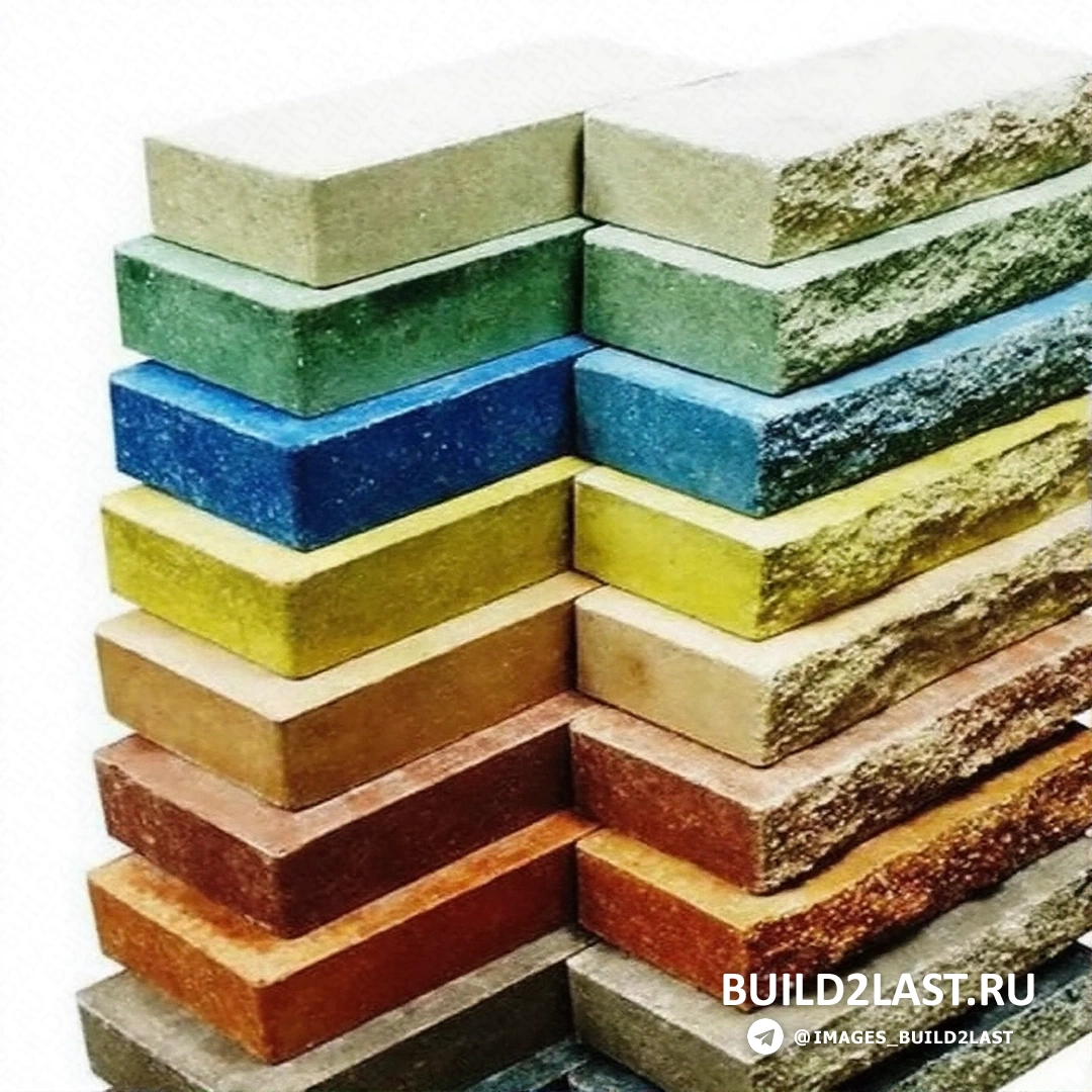 Гиперпрессованный кирпич в коричневых и желтых оттенках с бежевым элементом