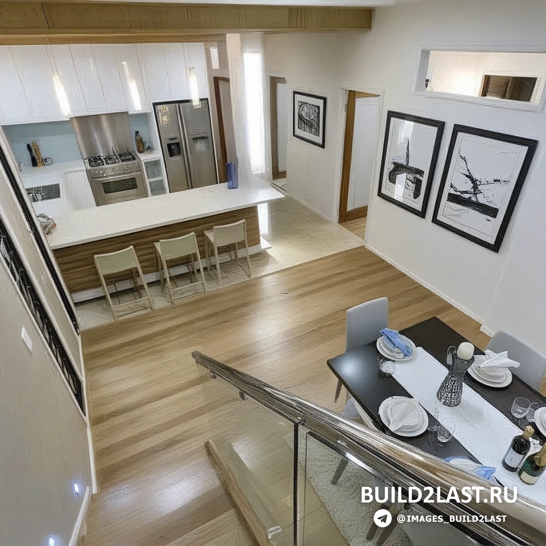 Гостиная городской квартиры с уютным диваном и стеклянными стенами