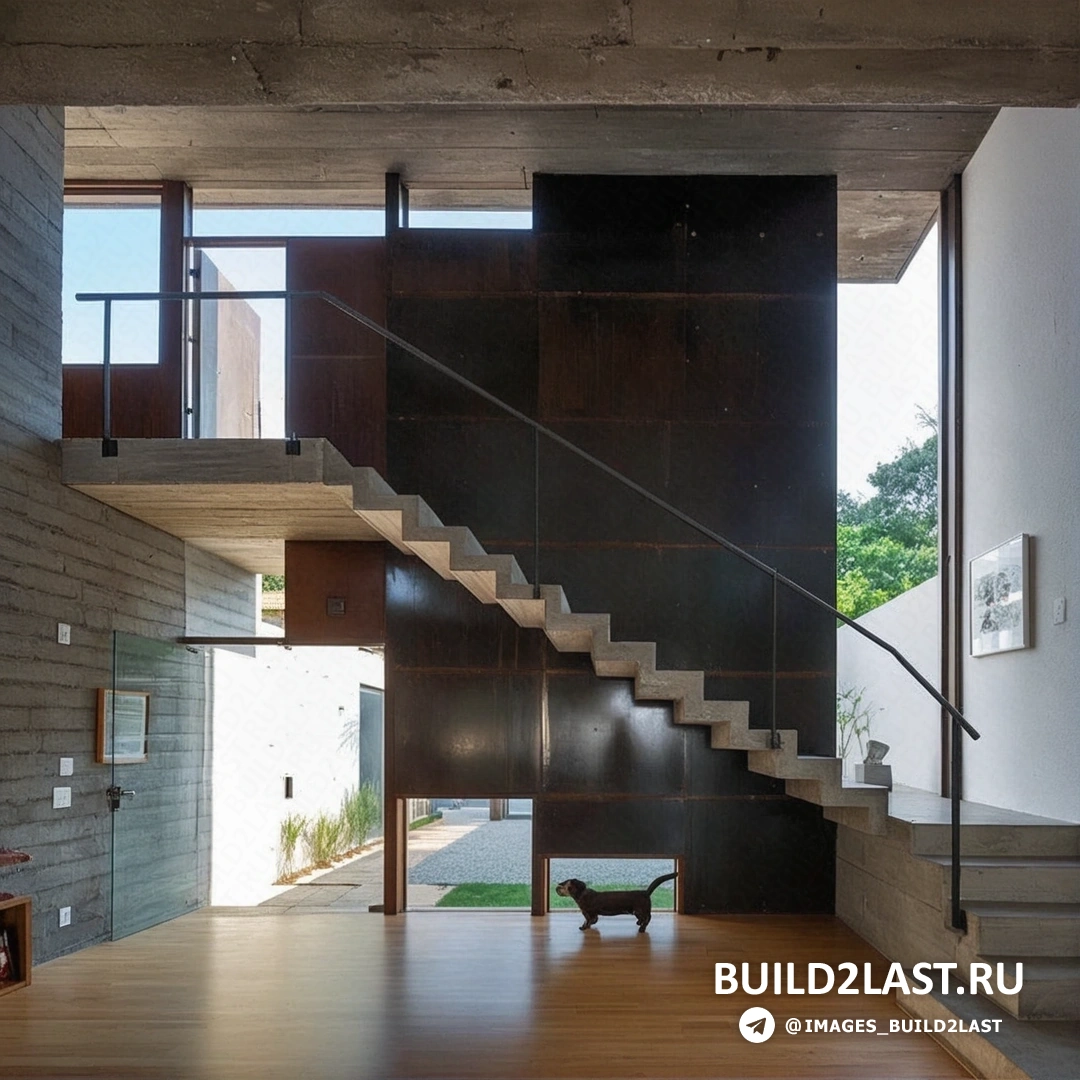 Гостиная с панорамными окнами и видом на сад