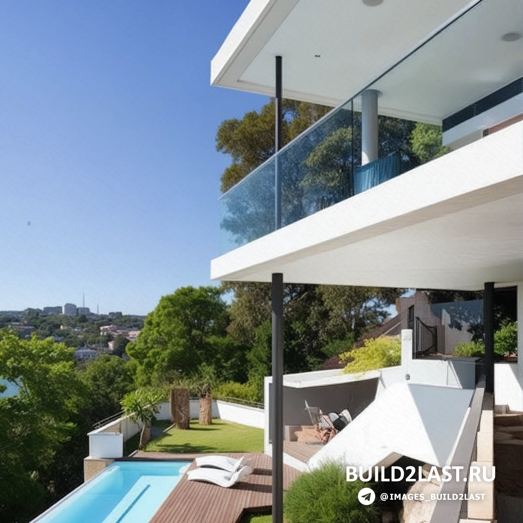 Кораблик на реке, который плывет мимо дома