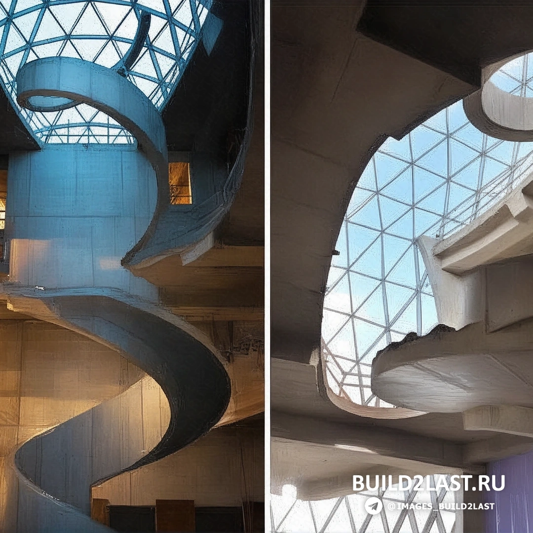 Модернистская картина с абстрактными фигурами и игрой света