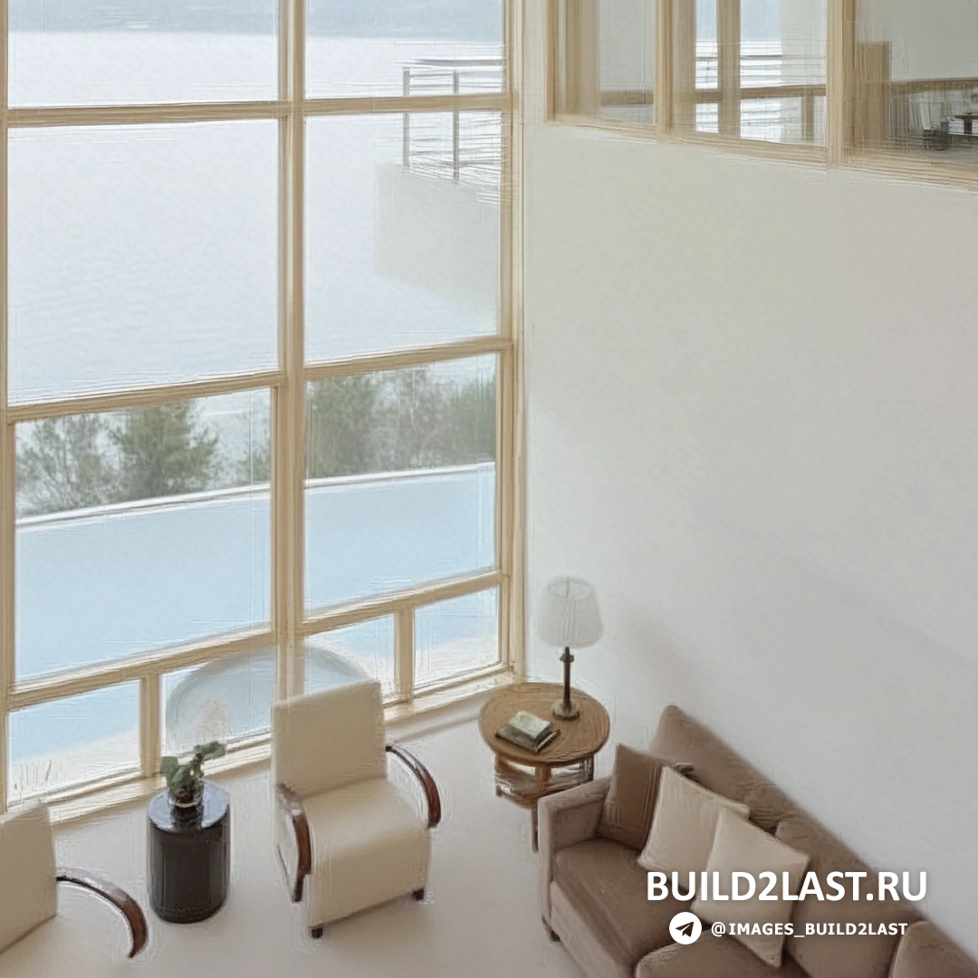 Солнечный день, вид на загородный дом с садом и террасой