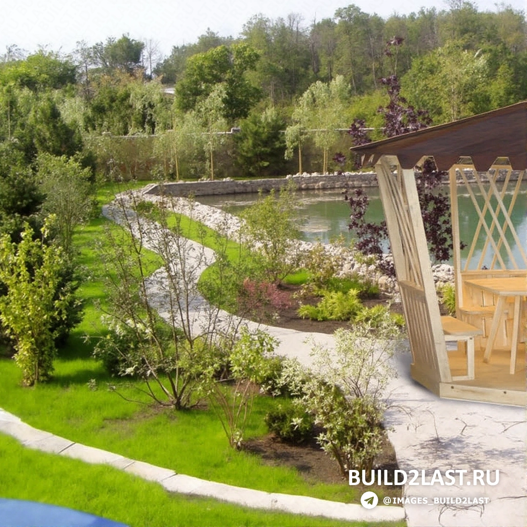 Современная беседка с панорамным остеклением и плиточным покрытием на сером фоне