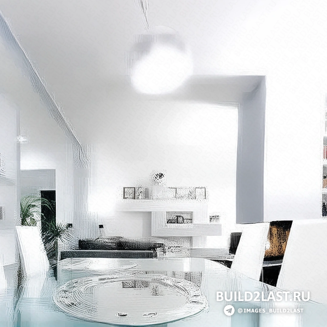 Современная кухня в римском стиле с высококачественными материалами и встроенной техникой