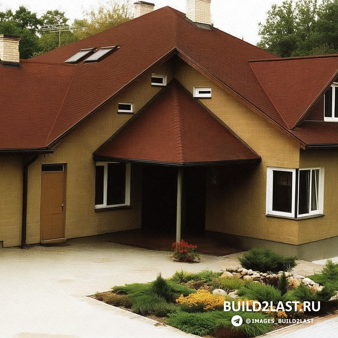 Загородный дом с многоуровневой крышей, синим сайдингом и коваными изделиями